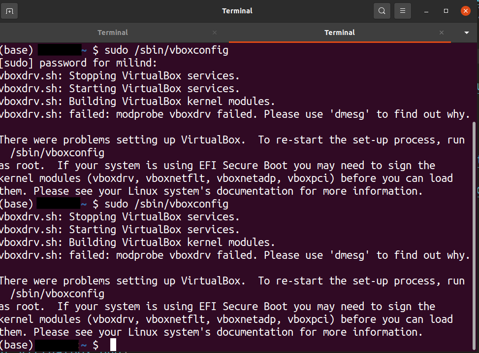 virtualbox commands